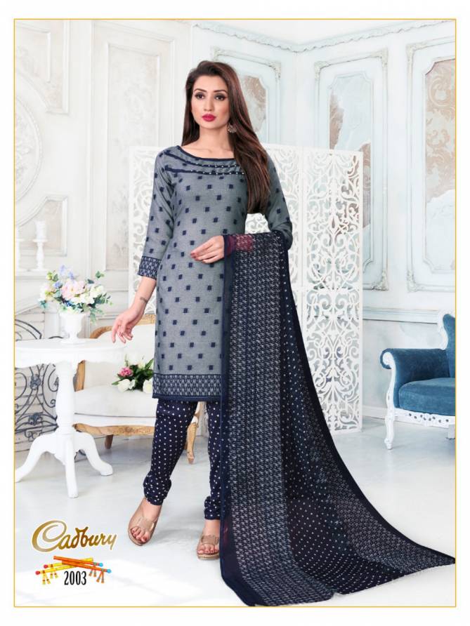 Ganeshji Cadbury Designer Fancy Indo Regular Wear Dress Material Collection